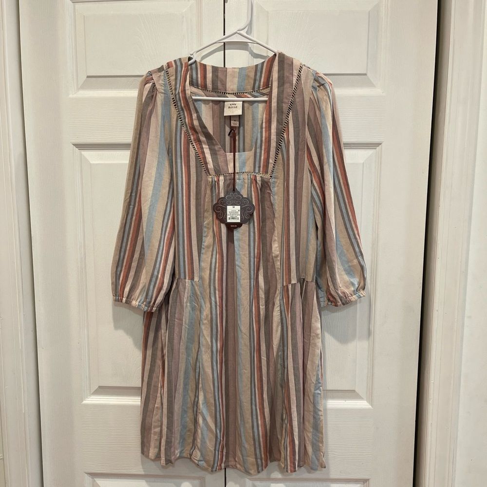 Knox Rose Striped Swing Dress M and L - Picture 8 of 9